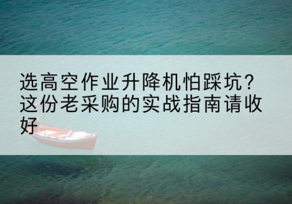 通城高空作业升降机厂家推荐-选高空作业升降机怕踩坑？这份老采购的实战指南请收好